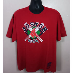 Boston Red Sox Men's XXL MLB T-shirt Mitchell & Ness Cooperstown Collection Red